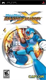 Box cover for Mega Man Maverick Hunter X on the Sony PSP.