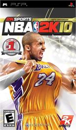 Box cover for Nba 2k10 on the Sony PSP.