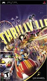 Box cover for Thrillville: Off the Rails on the Sony PSP.