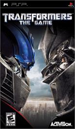 Box cover for Transformers - The Game on the Sony PSP.