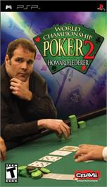 Box cover for World Championship Poker 2 featuring Howard Lederer on the Sony PSP.