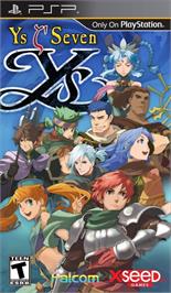 Box cover for Ys Seven on the Sony PSP.