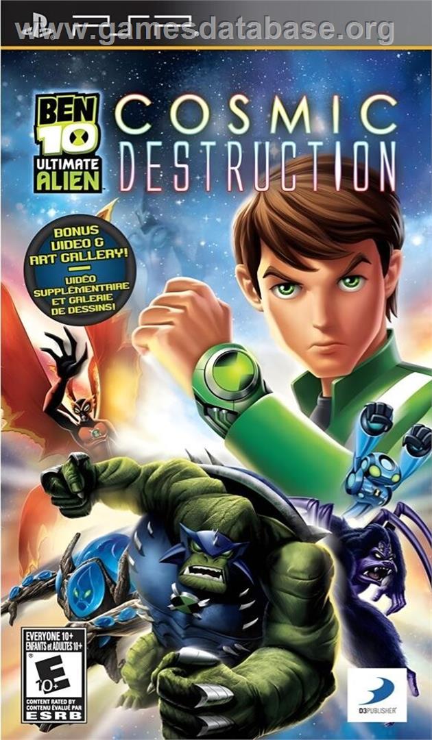 Ben 10 Ultimate Alien - Cosmic Destruction - Sony PSP - Artwork - Box