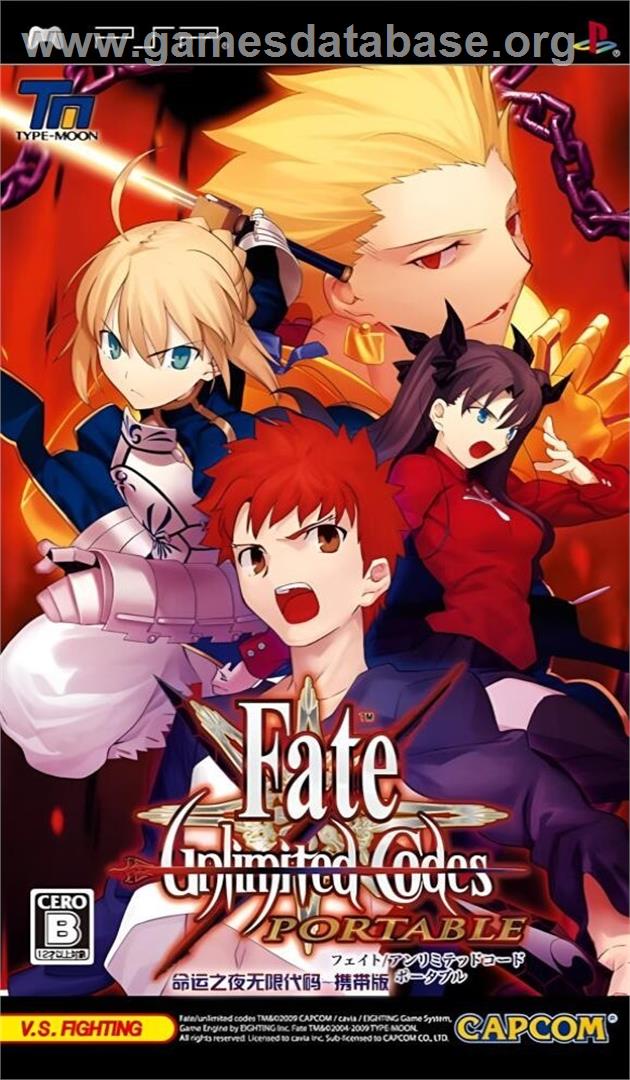 Fate/unlimited Codes - Sony PSP - Artwork - Box