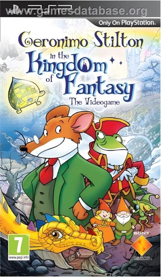 Geronimo Stilton In The Kingdom Of Fantasy - The Videogame - Sony PSP - Artwork - Box