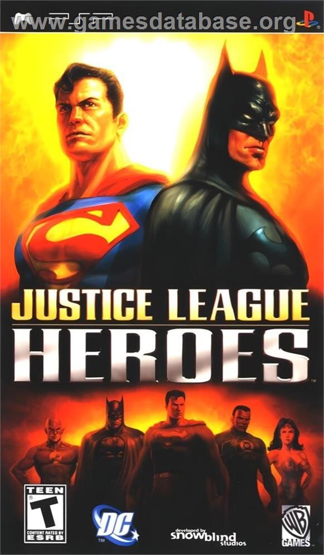 Justice League Heroes - Sony PSP - Artwork - Box
