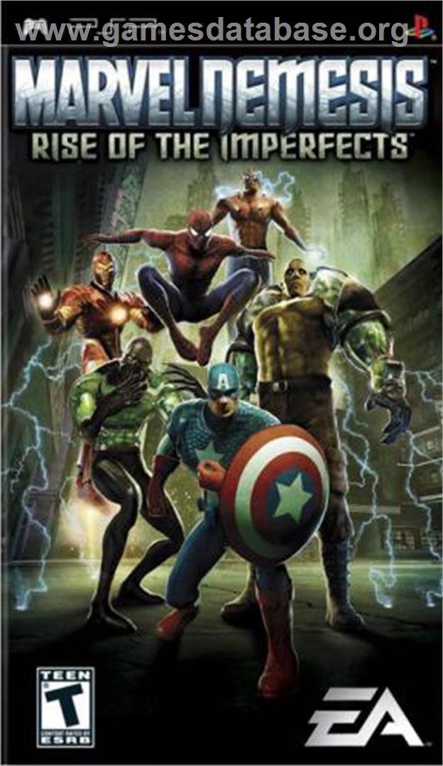 Marvel Nemesis: Rise of the Imperfects - Sony PSP - Artwork - Box