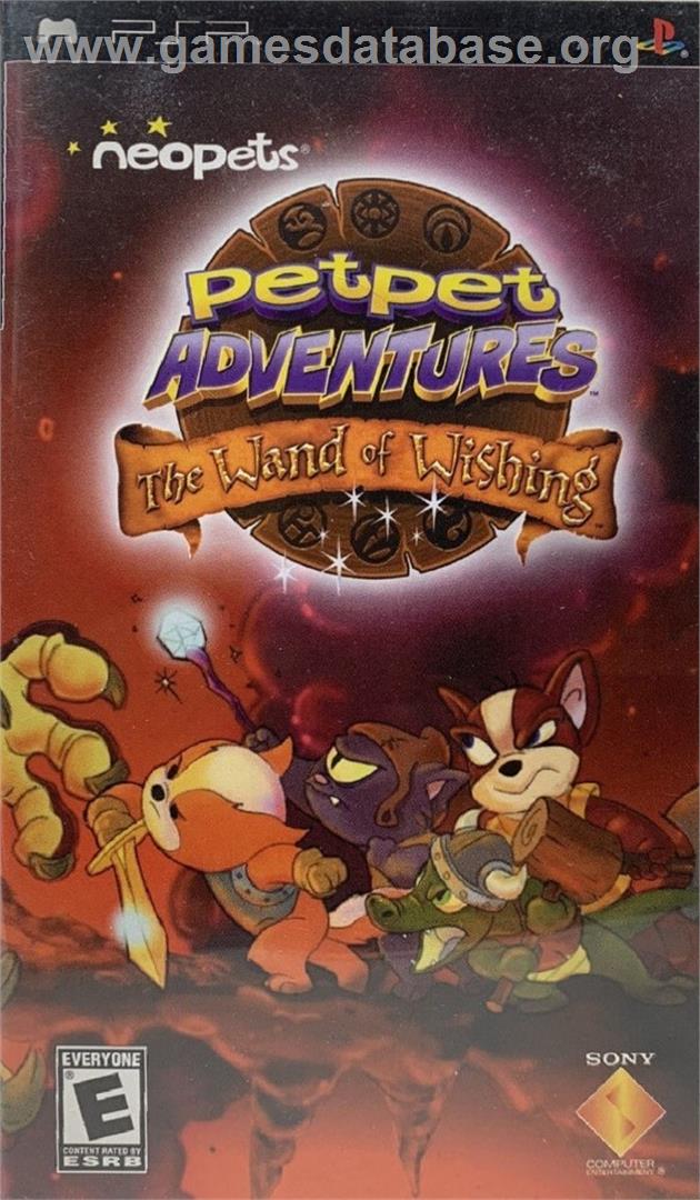 Neopets - Petpet Adventures - The Wand Of Wishing - Sony PSP - Artwork - Box