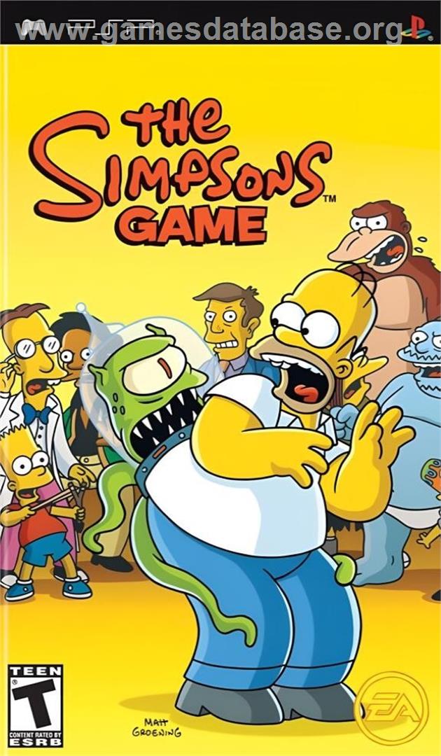 Simpsons Game, The - Sony PSP - Artwork - Box