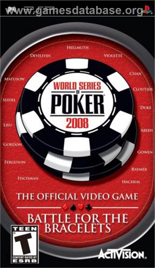 World Series of Poker 2008: Battle for the Bracelets - Sony PSP - Artwork - Box