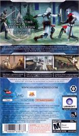 Box back cover for Assassin's Creed - Bloodlines on the Sony PSP.