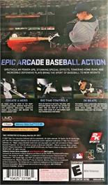Box back cover for Bigs, The on the Sony PSP.