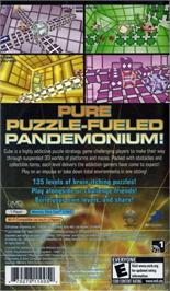 Box back cover for Cube - 3d Puzzle Mayhem on the Sony PSP.