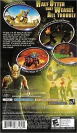 Box back cover for Daxter on the Sony PSP.