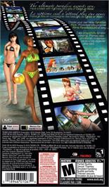 Box back cover for Dead Or Alive Paradise on the Sony PSP.