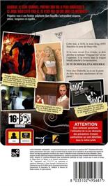 Box back cover for Diabolik - The Original Sin on the Sony PSP.