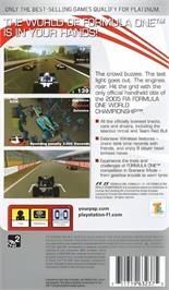Box back cover for F1 Grand Prix on the Sony PSP.