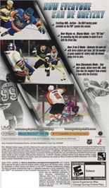 Box back cover for Gretzky Nhl '06 on the Sony PSP.