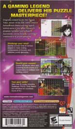 Box back cover for Gunpey on the Sony PSP.