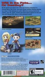 Box back cover for Harvest Moon - Boy And Girl on the Sony PSP.