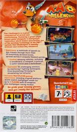 Box back cover for Kao Challengers on the Sony PSP.