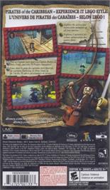 Box back cover for Lego Pirates Des Caraïbes - Le Jeu Vidéo on the Sony PSP.