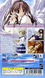 Box back cover for Memories Off on the Sony PSP.