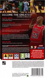 Box back cover for Nba 2k11 on the Sony PSP.