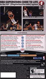 Box back cover for Nba Live 06 on the Sony PSP.