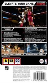 Box back cover for Nba Live 07 on the Sony PSP.