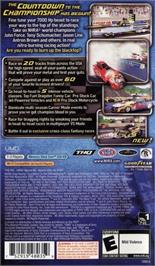 Box back cover for Nhra Drag Racing - Countdown To The Championship on the Sony PSP.