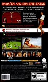 Box back cover for Pocket Pool on the Sony PSP.