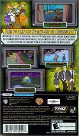Box back cover for Scooby Doo - Whos Watching Who on the Sony PSP.