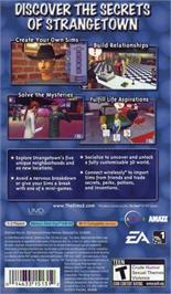 Box back cover for Sims 2, The on the Sony PSP.