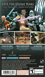 Box back cover for Star Wars The Clone Wars - Les Héros De La République on the Sony PSP.