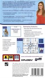Box back cover for Sudoku Coach on the Sony PSP.