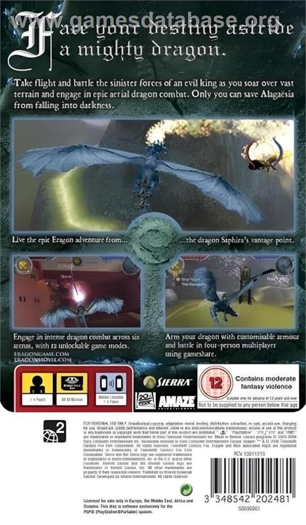 Eragon - Sony PSP - Artwork - Box Back