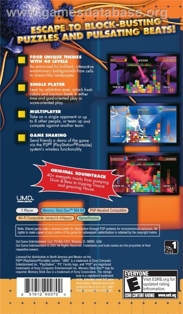 Puzzle Scape - Sony PSP - Artwork - Box Back