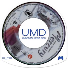 Cartridge artwork for Archer Maclean's Mercury on the Sony PSP.