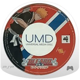 Cartridge artwork for Bleach - Heat The Soul on the Sony PSP.