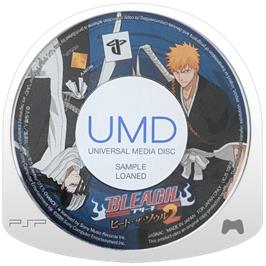 Cartridge artwork for Bleach - Heat The Soul 2 on the Sony PSP.