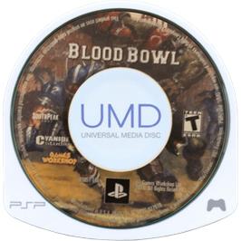 Cartridge artwork for Blood Bowl on the Sony PSP.