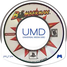 Cartridge artwork for Bomberman on the Sony PSP.
