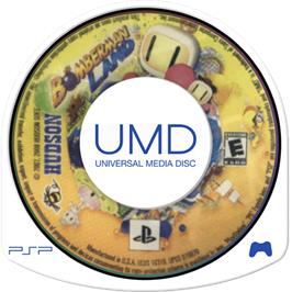 Cartridge artwork for Bomberman Land on the Sony PSP.