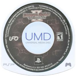 Cartridge artwork for Dungeon Maker 2 - The Hidden War on the Sony PSP.