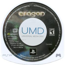 Cartridge artwork for Eragon on the Sony PSP.
