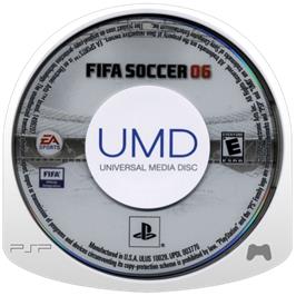 Cartridge artwork for FIFA 06 on the Sony PSP.