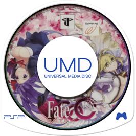 Cartridge artwork for Fate/extra Ccc on the Sony PSP.