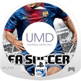 Cartridge artwork for Fifa 13 on the Sony PSP.