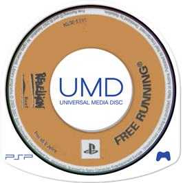 Cartridge artwork for Free Running on the Sony PSP.